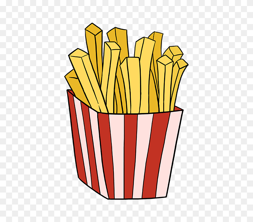 680x678 How To Draw French Fries - French Fry PNG