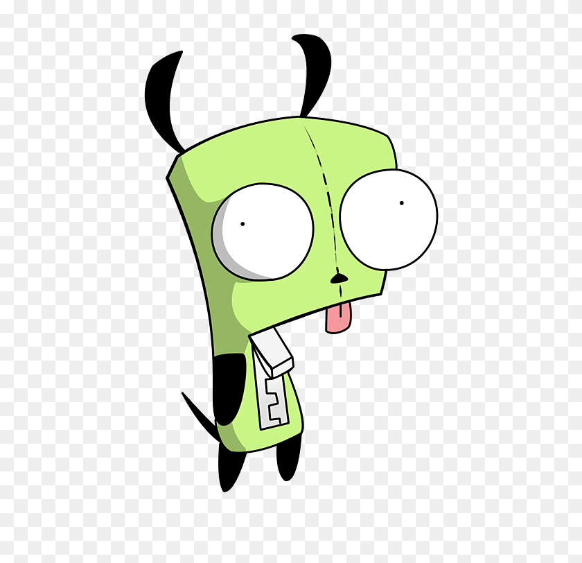 500x752 How To Draw Gir From Invader Zim Feltmagnet - Invader Zim PNG