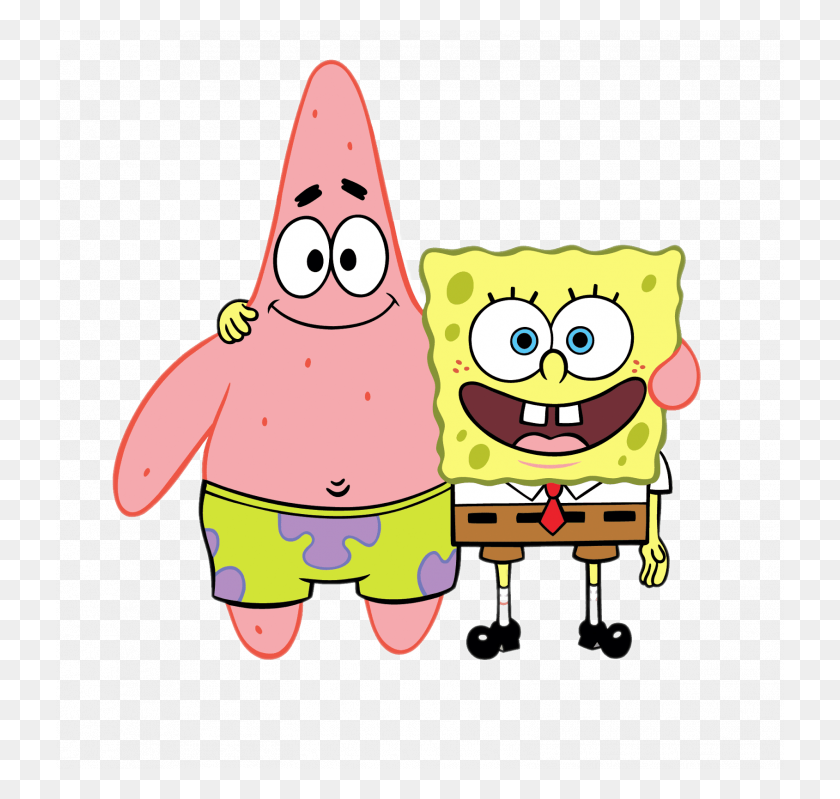 728x739 How To Draw Spongebob Patrick And Squidward Easy To Star Star - Squidward Dab PNG