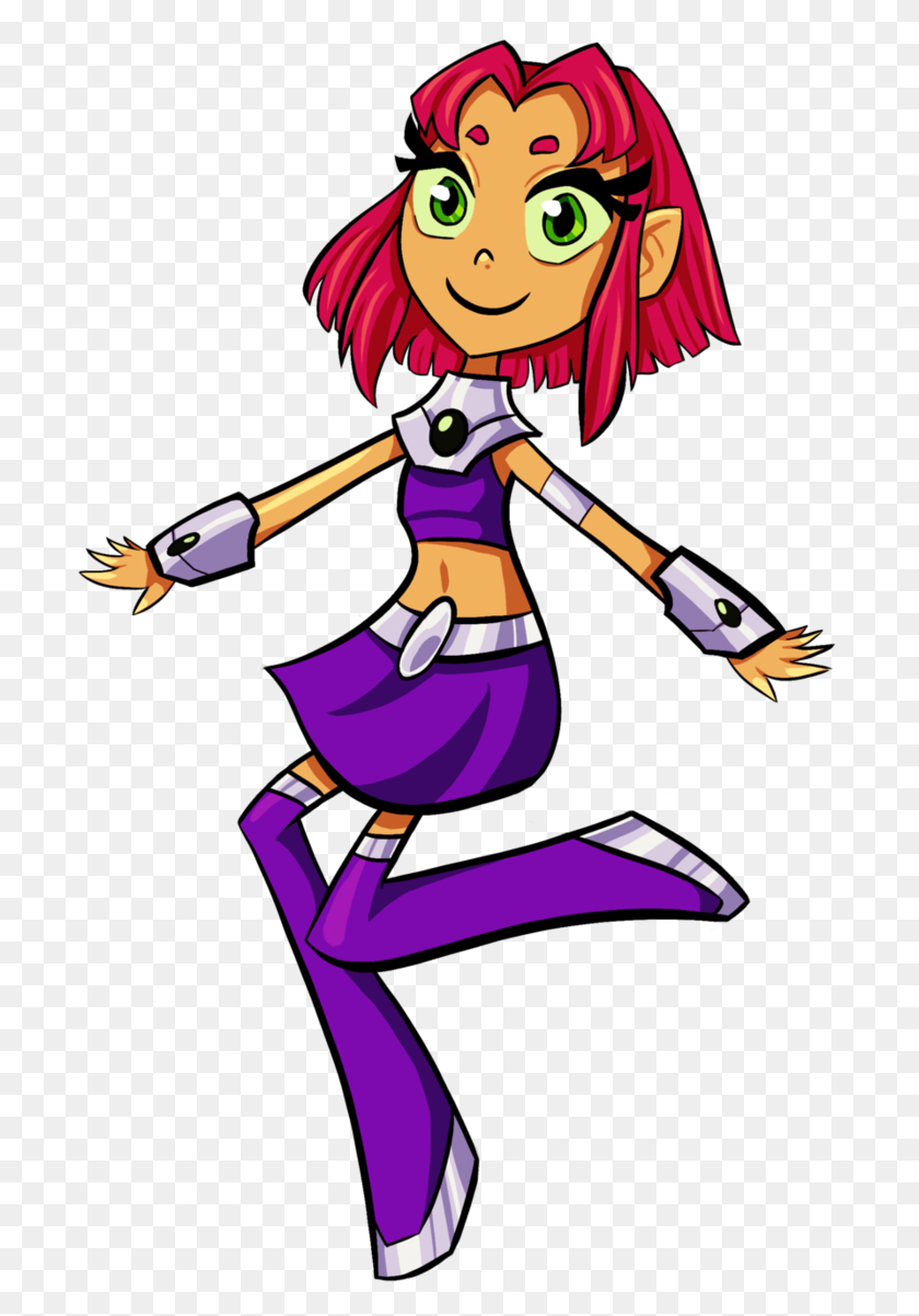 699x1142 How To Draw Teen Titans Go Starfire Free Image - Starfire PNG