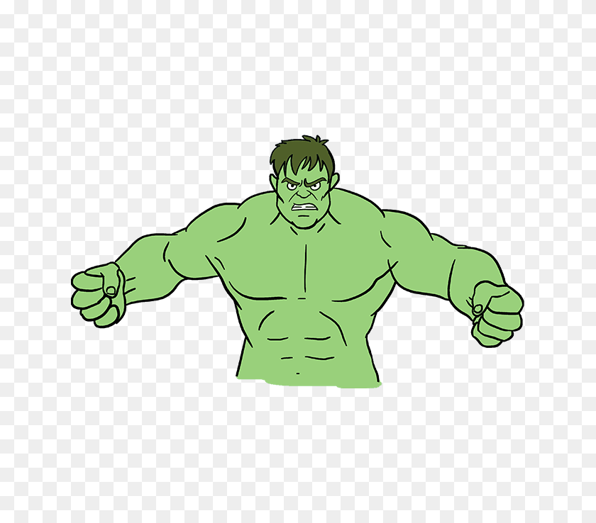 How To Draw The Hulk - Hulk Fist Clipart.