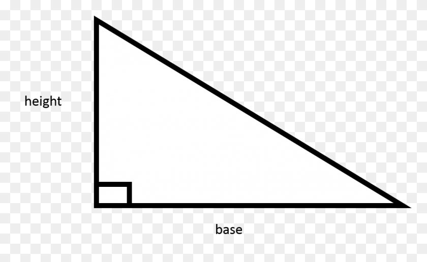 1023x599 How To Find The Area Of A Right Triangle - Right Triangle PNG