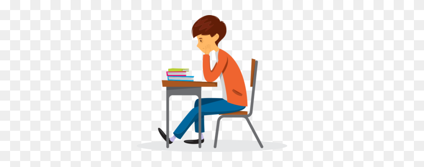 298x272 How To Help Your Students Find And Maintain Enthusiasm All Year - Student Sitting At Desk Clipart