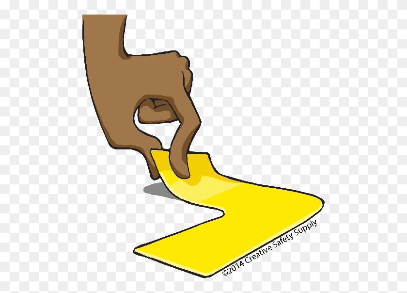 500x544 How To Mark Your Site With Floor Tape For Ultimate Safety - Caution Tape Clipart