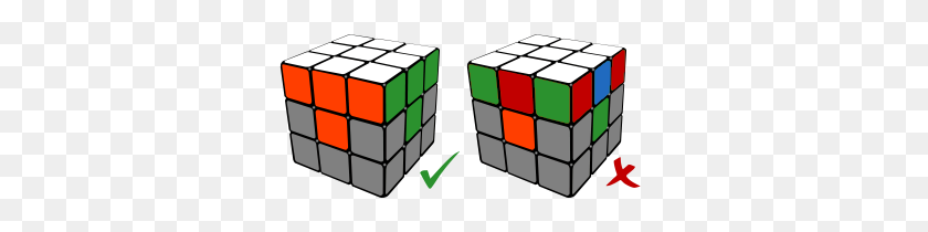 338x150 How To Solve The White Face Of The Rubik's Cube - Rubix Cube PNG