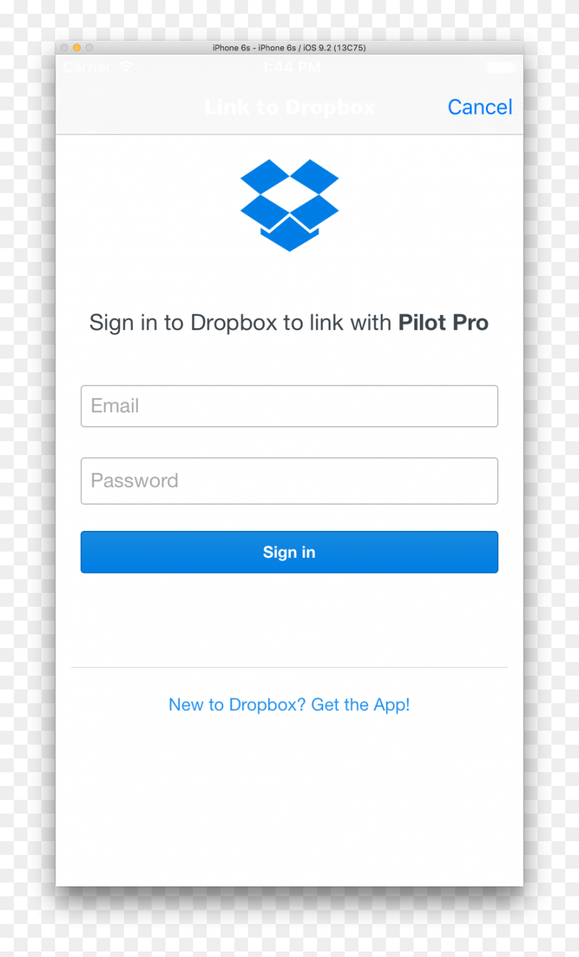862x1468 How To Style Ios Navigation Bar In Dropbox Connection Screen - Iphone Status Bar PNG