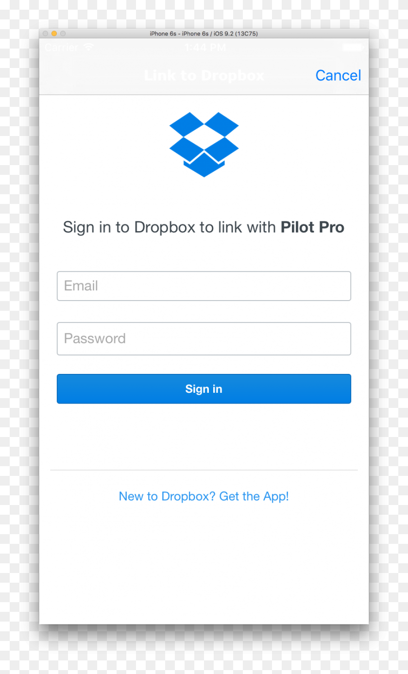 862x1468 Cómo Diseñar La Barra De Navegación De Ios En La Pantalla De Conexión De Dropbox - Barra De Estado De Iphone Png