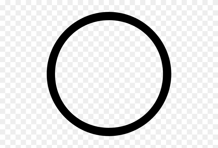 512x512 How Would You Go About Creating A Hollow Circle Using Kivy - Circle With Line Through It PNG