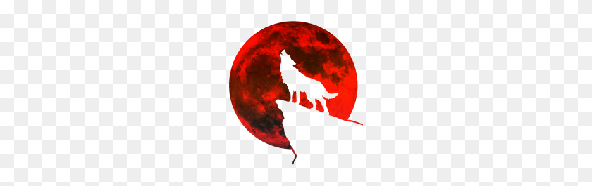190x205 Howling Wolf Blood Moon Full Moon Gift Wilderness - Blood Moon PNG
