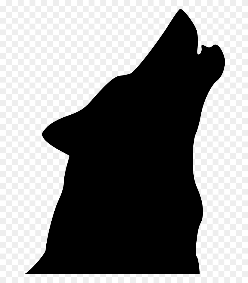 683x900 Howling Wolf Clip Art - Silo Clipart
