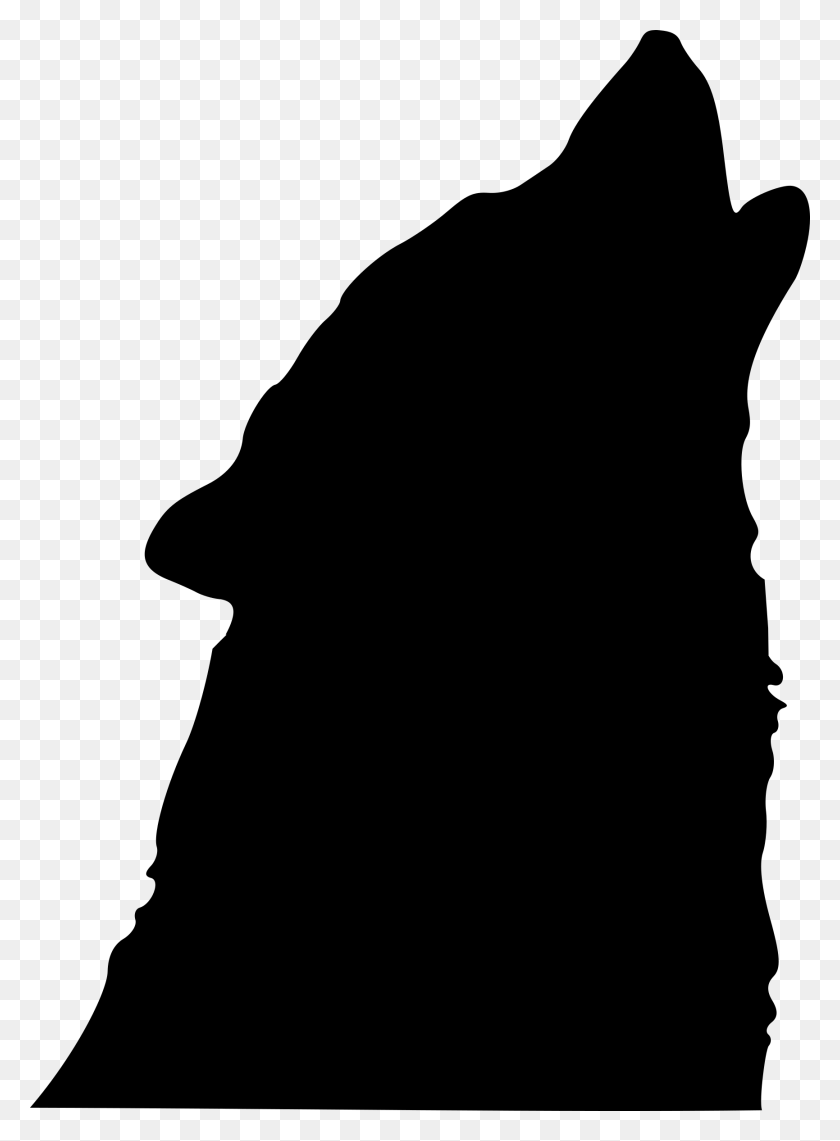 1731x2400 Howling Wolf Clipart Wolf Silhouette - Tenebrae Clipart