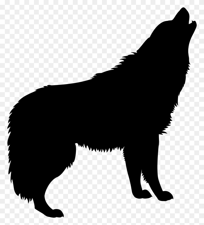 1886x2100 Howling Wolf Silhouette Icons Png - Wolf Howling PNG