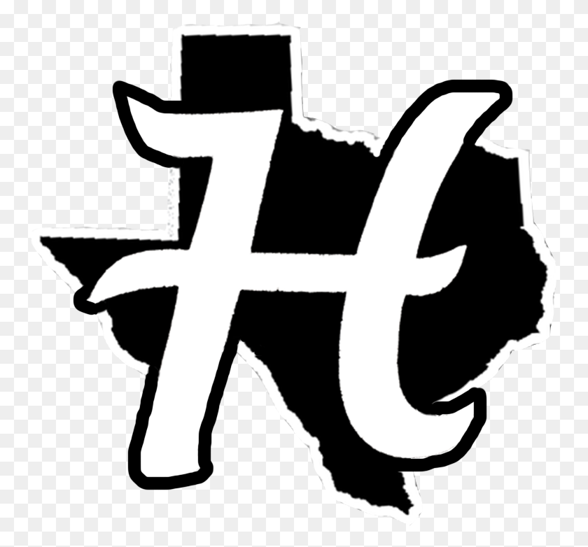 751x722 Hudson H Texas Black Outline H - Texas Contorno Png