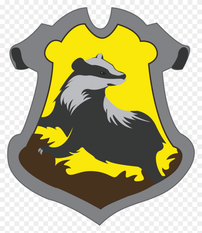 828x965 Hufflepuff Crest Png Png Image - Hufflepuff Crest PNG