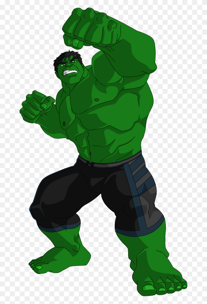 683x1171 Hulk - Mjolnir Clipart