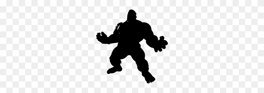 230x237 Hulk Silhouette - Superhero Silhouette PNG
