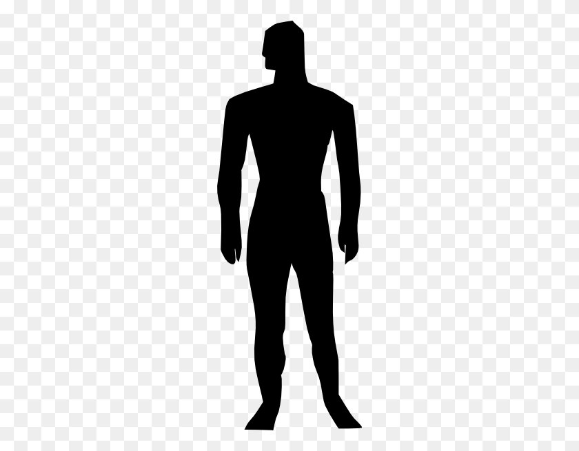 210x595 Human Body Silhouette Medical Illustration Clip Arts Download - Human Body Clipart