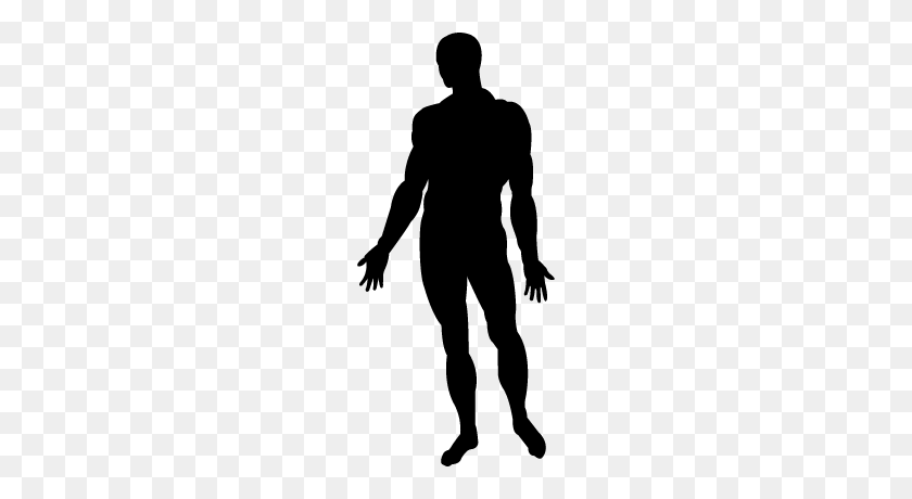 400x400 Human Body Standing Black Silhouette Free Vectors, Logos, Icons - Human Silhouette PNG