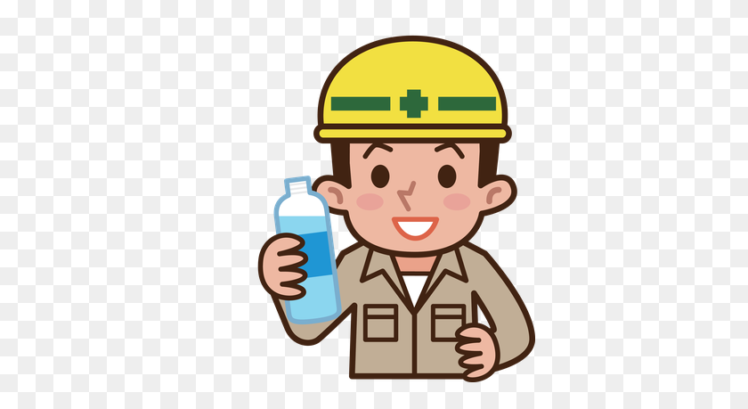 362x399 Human Clipart Drink Water - Water Bottle Clipart Free