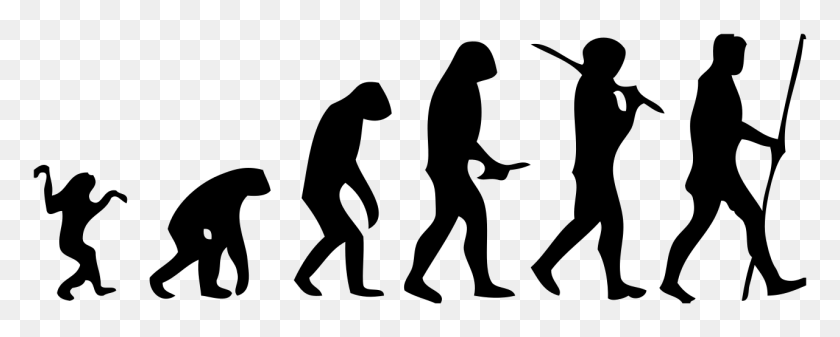 1280x456 Human Evolution Scheme - Evolution PNG