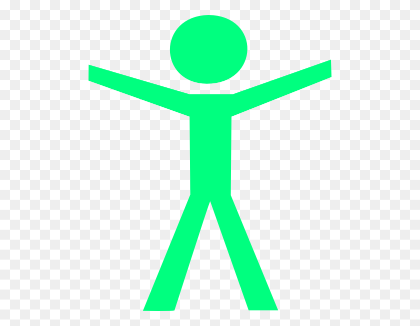 486x593 Человеческая Фигура Руки Открыть Зеленый Картинки - Человеческий Клипарт