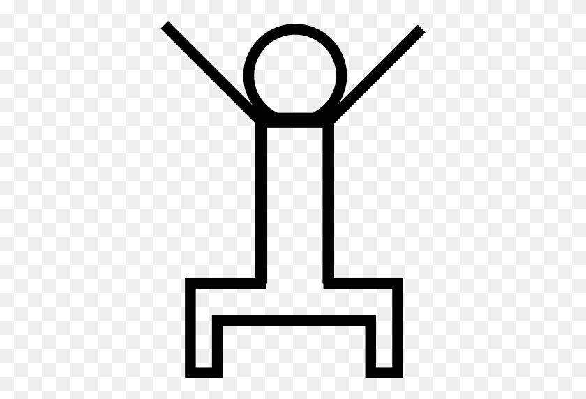 512x512 Human Figure In A Squatting Position Png Icon - Human Figure PNG