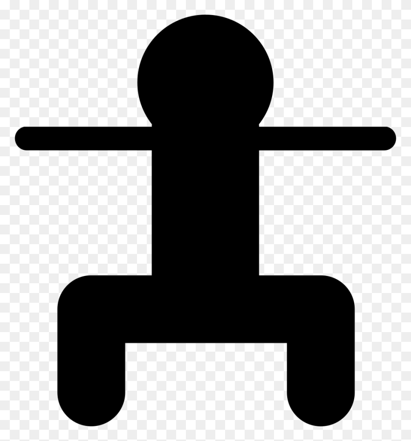 906x980 Human Figure In A Squatting Position Png Icon Free Download - Human Figure PNG