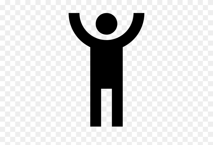 512x512 Human Handsup, Human, Man Icon With Png And Vector Format For Free - Man Icon PNG