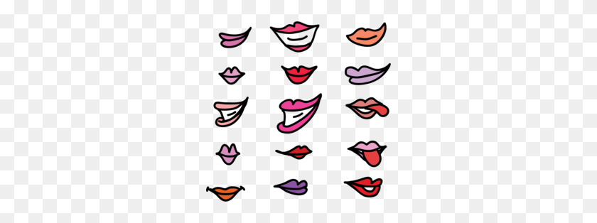 260x254 Human Mouth Clip Art Clipart - Smiling Lips Clipart