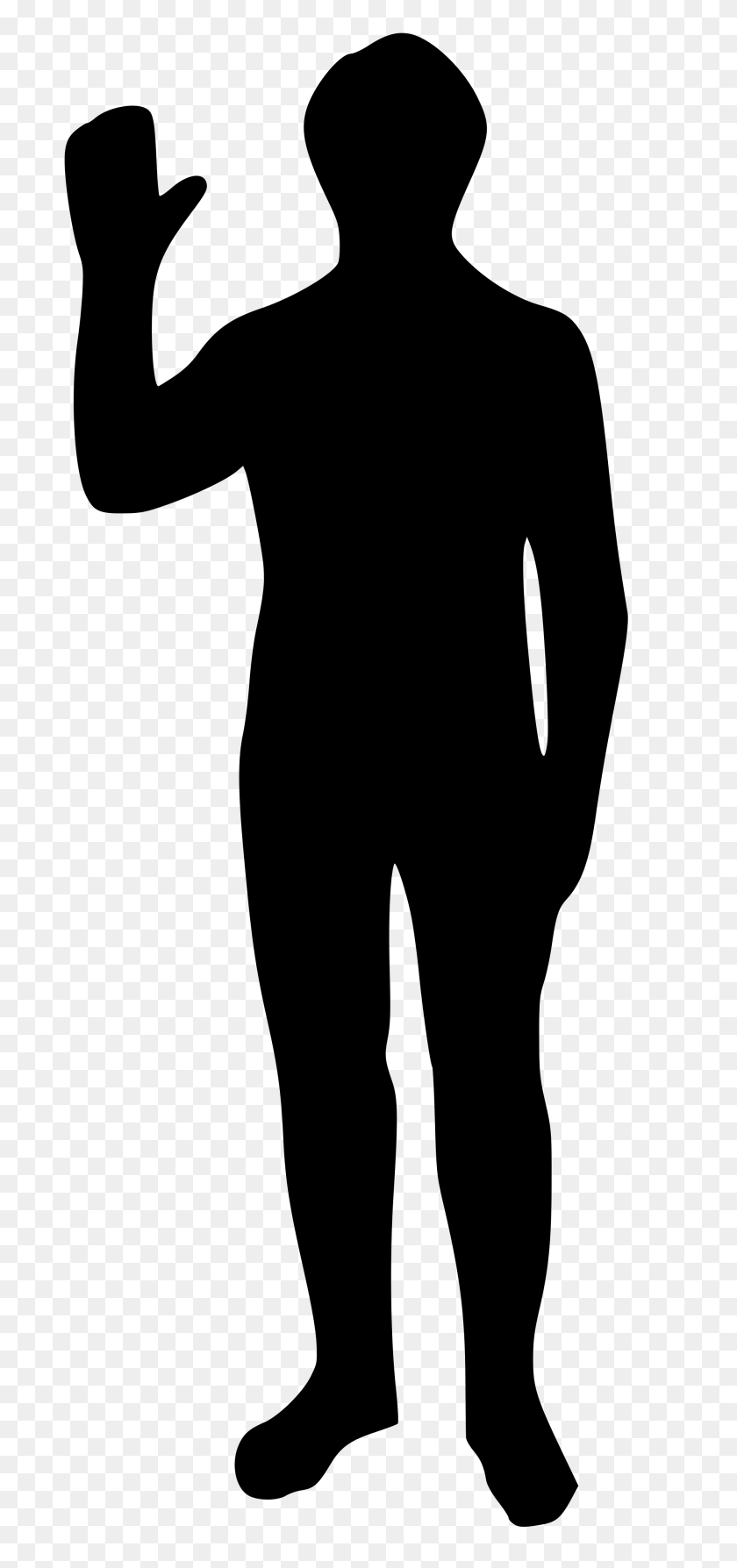 2000x4431 Human Outline - Person Outline PNG