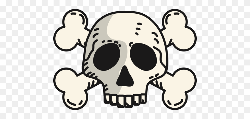 482x340 Human Skull Symbolism Skull And Crossbones Drawing - Human Skull Clipart