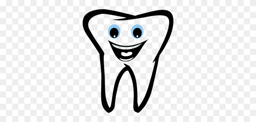 298x340 Стоматология Человеческого Зуба Кариес, Зубная Боль - Печальный Зуб Клипарт