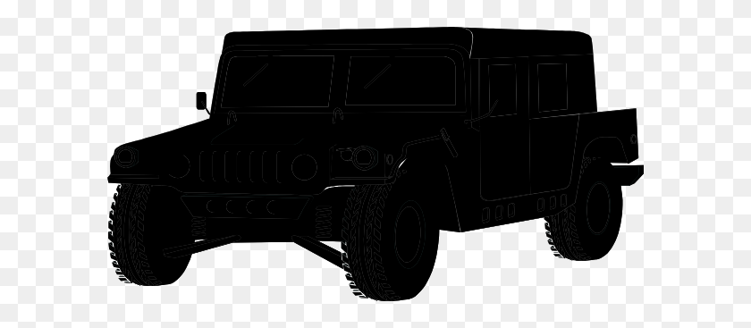 600x307 Hummer Clip Art - Humvee Clipart