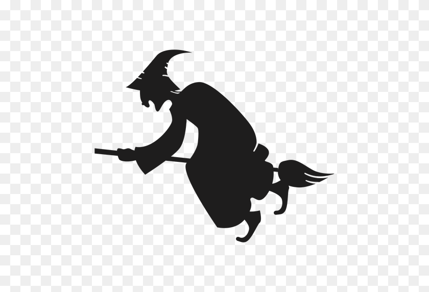 512x512 Hunchback Witch Silhouette - Witch PNG