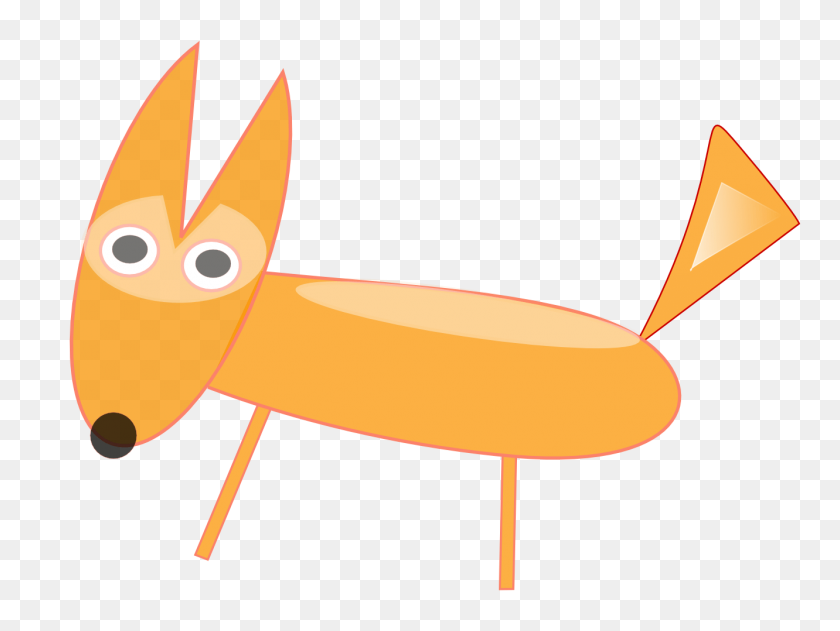 1331x976 Hungry Fox Cliparts - Black And White Fox Clipart