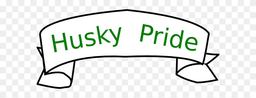 600x261 Husky Green Clip Art - Free Husky Clipart