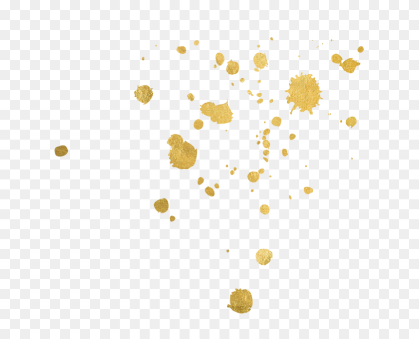 800x636 Hustle Hustle And Gold - Gold Confetti PNG