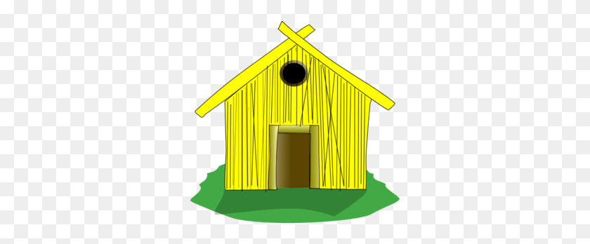 298x288 Hut Clipart Pet House - Birdhouse Clipart