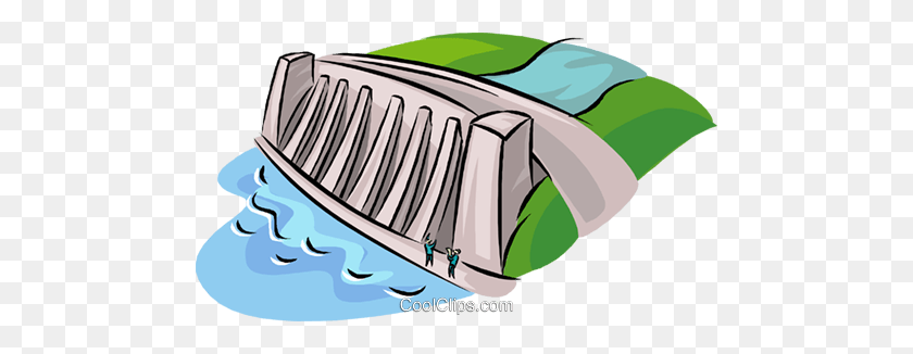 480x266 Hydroelectric Facility, Dam, Industry Royalty Free Vector Clip Art - Dam Clipart
