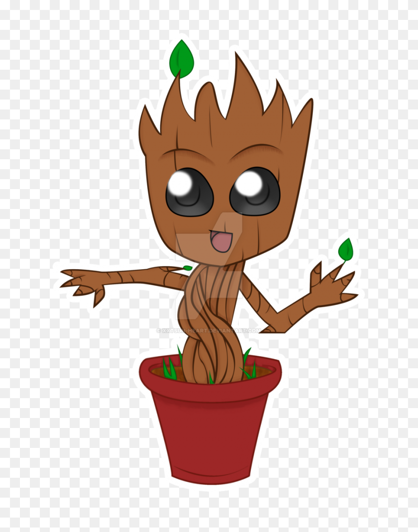 900x1165 I Am Groot ! - Baby Groot Clip Art