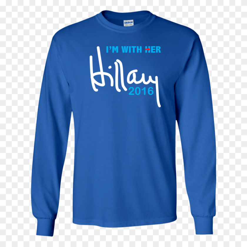 1155x1155 I Am With Her Hillary Clinton For President Long Sleeve Tshirt - Hillary Clinton PNG