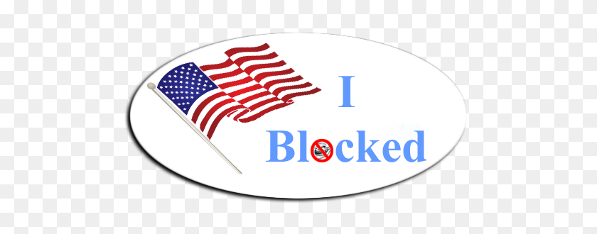 500x270 I Blocked'' Sticker - I Voted Sticker PNG