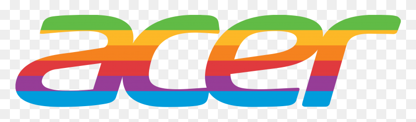 3818x914 Combiné El Logotipo De Acer Con Colores Retro De Apple, What Do You - Acer Logo Png