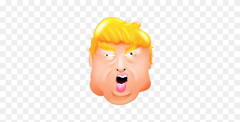 281x368 I Created Some Donald Trump Emojis - Trump Hair Clipart