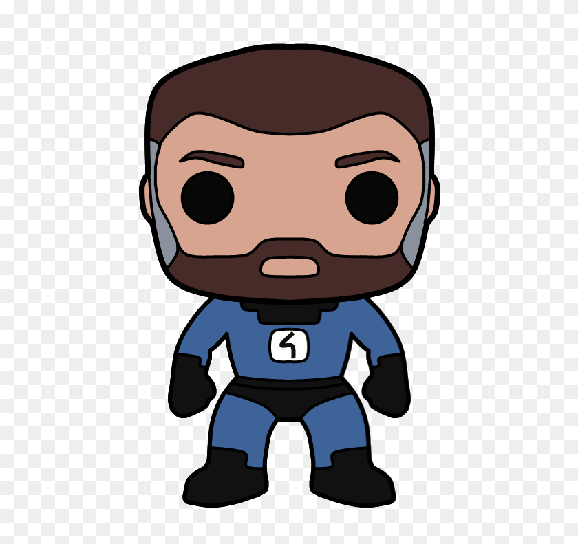 520x731 I Drew A Quick Mock Up Of A Reed Richards Pop That I'd Like To See - Funko Pop PNG