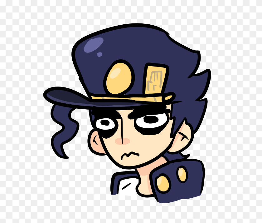 610x654 I Drew This Jotaro A While Ago, I Thought I'd Post It Here - Jotaro Hat PNG