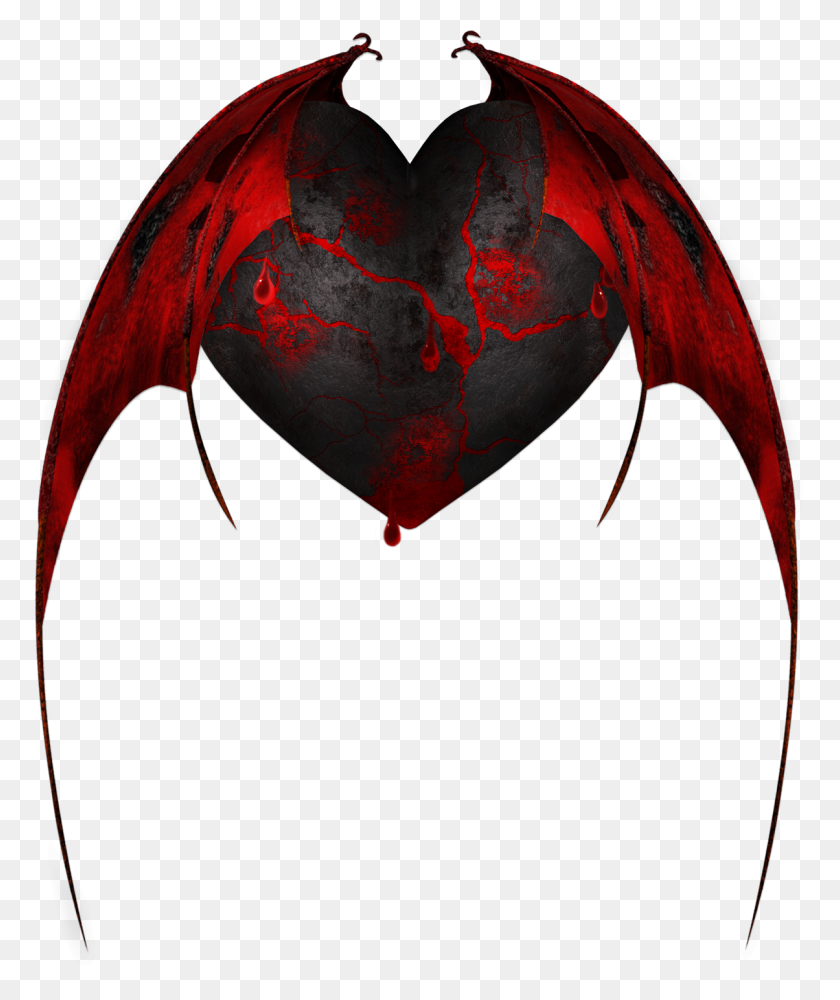 1204x1452 I Hart U Heart - Black Heart PNG