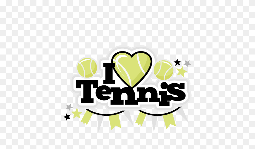 432x432 I Heart Tennis Title Scrapbook Lindo Clipart - Tenis Clipart Gratis