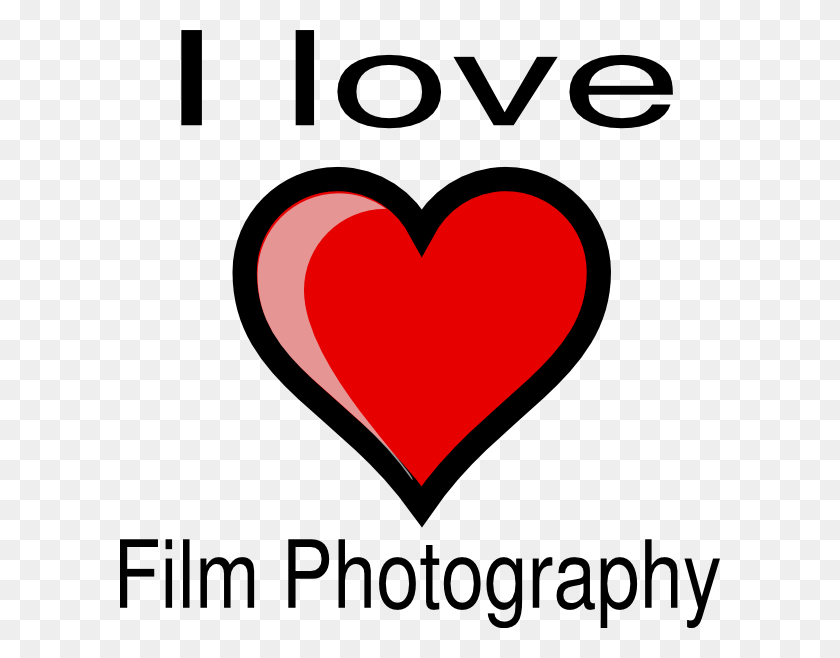 600x598 I Love Film Photography Clip Art - Movie Day Clipart