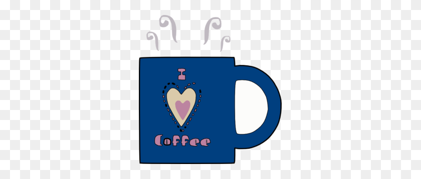 285x298 I Love Hot Coffee Clipart - Coffee To Go Cup Clipart